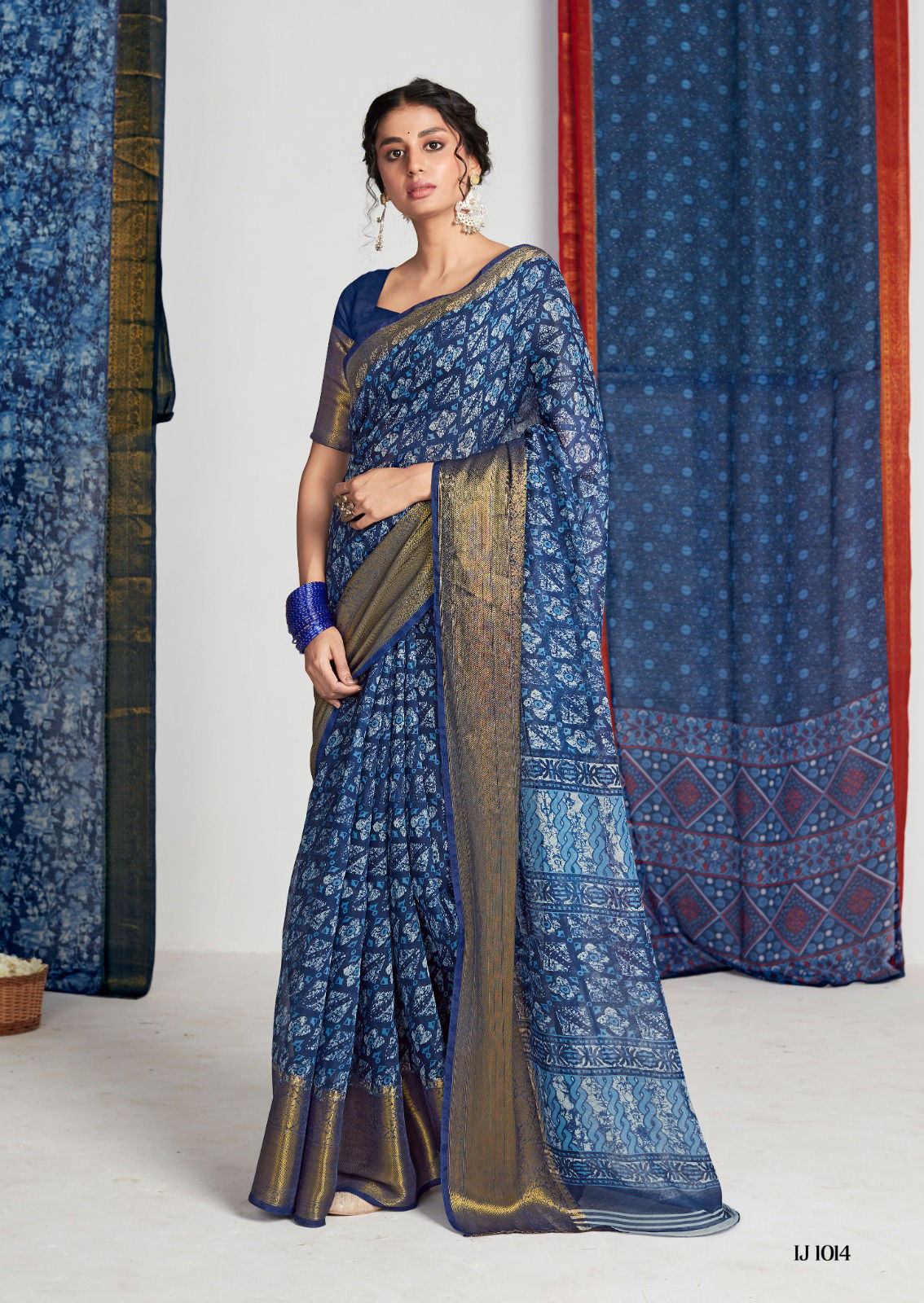 Indigo By Sr 1011 To 1020 Daily Wear Sarees Catalog
